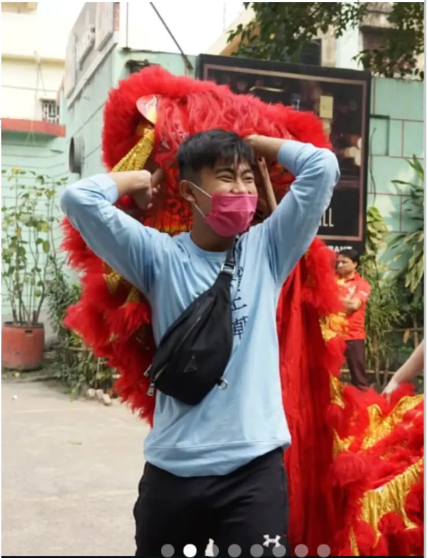 Chinese lion dance